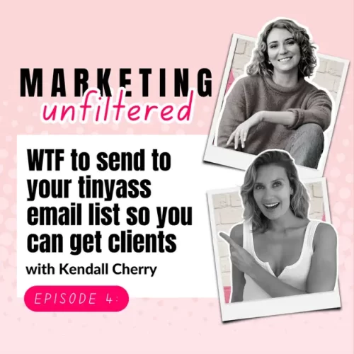 WTF to Send to Your Tinyass Email List (to get clients) with Kendall Cherry